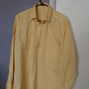Mens yellow dress shirt